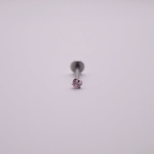 Labret - Corazón rosa mini