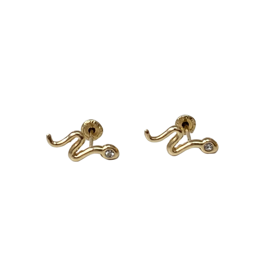 Broquel Serpiente - Oro 10 kilates