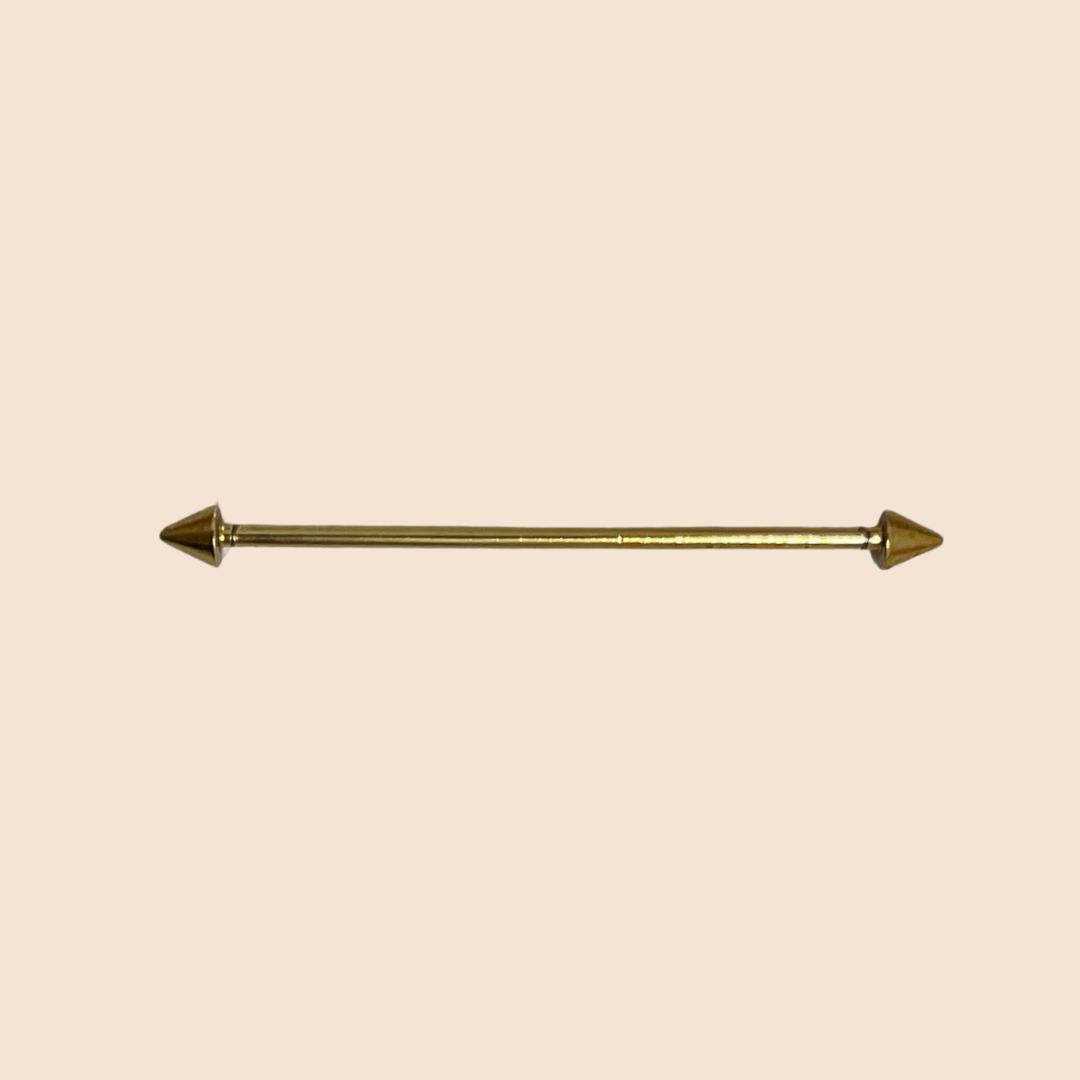 Piercing industrial - Flechas Golden