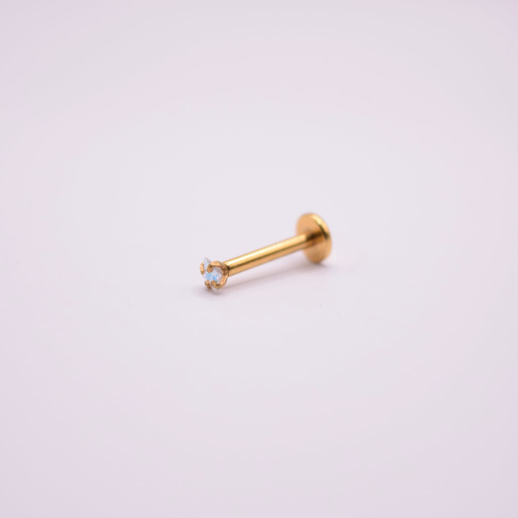Labret -  Rombo Tornasol Blanco mini