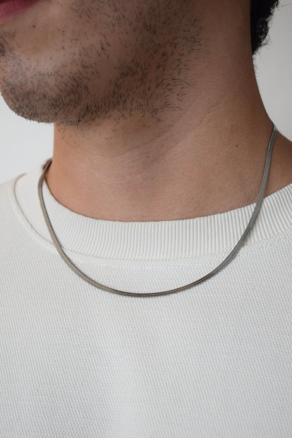 Cadena ajustable - snake silver