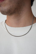 Cadena ajustable - snake silver