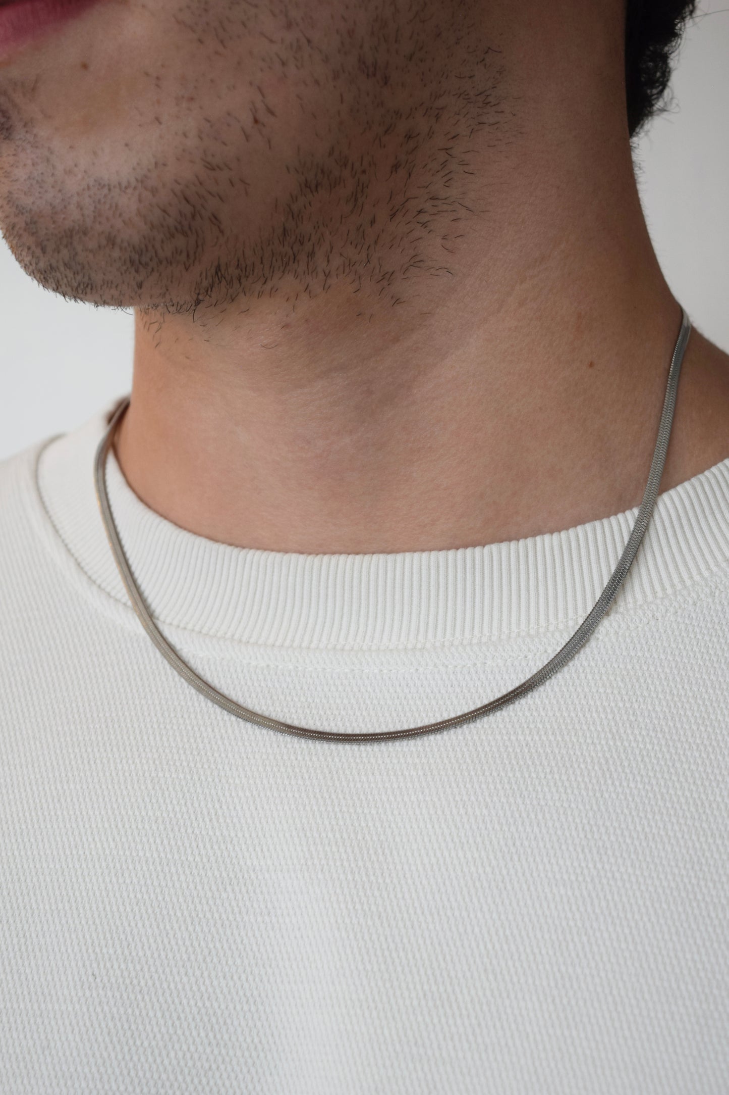 Cadena ajustable - snake silver