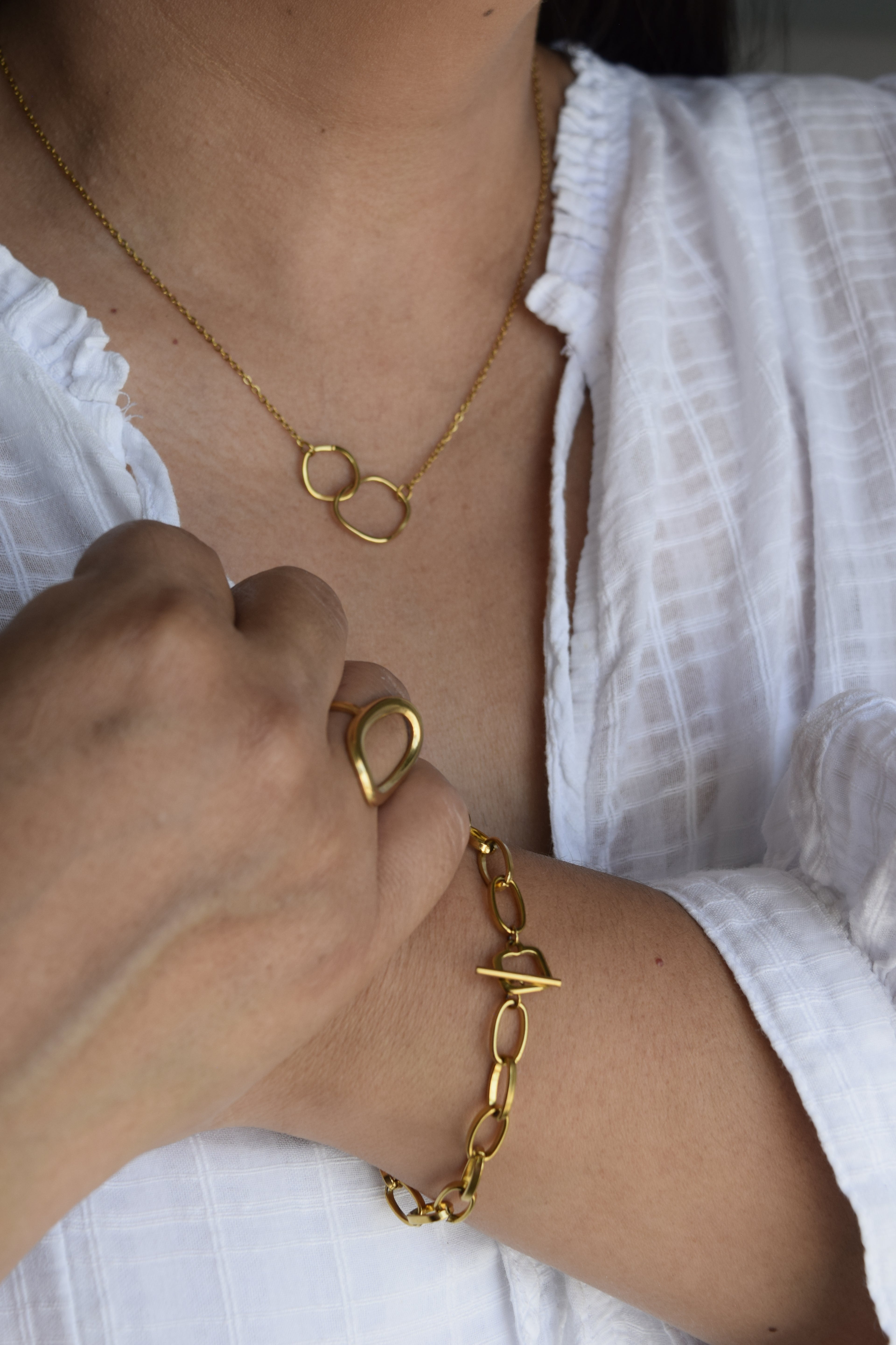 Conjunto - Cuadrado Chunky Entrelazado