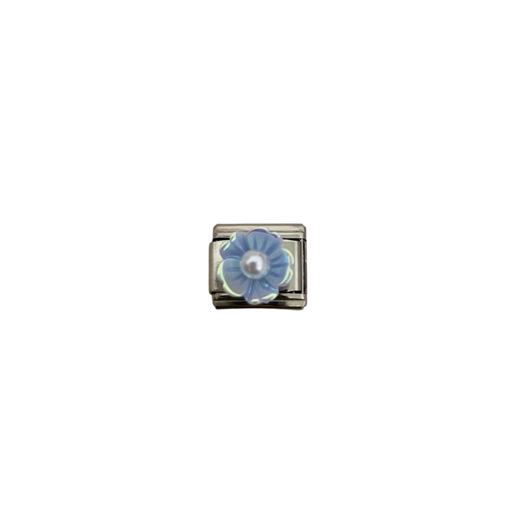 Charm italiano - flor azul