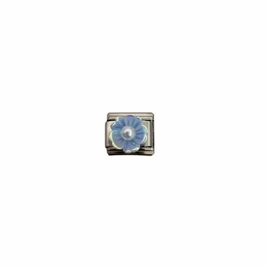 Charm italiano - flor azul