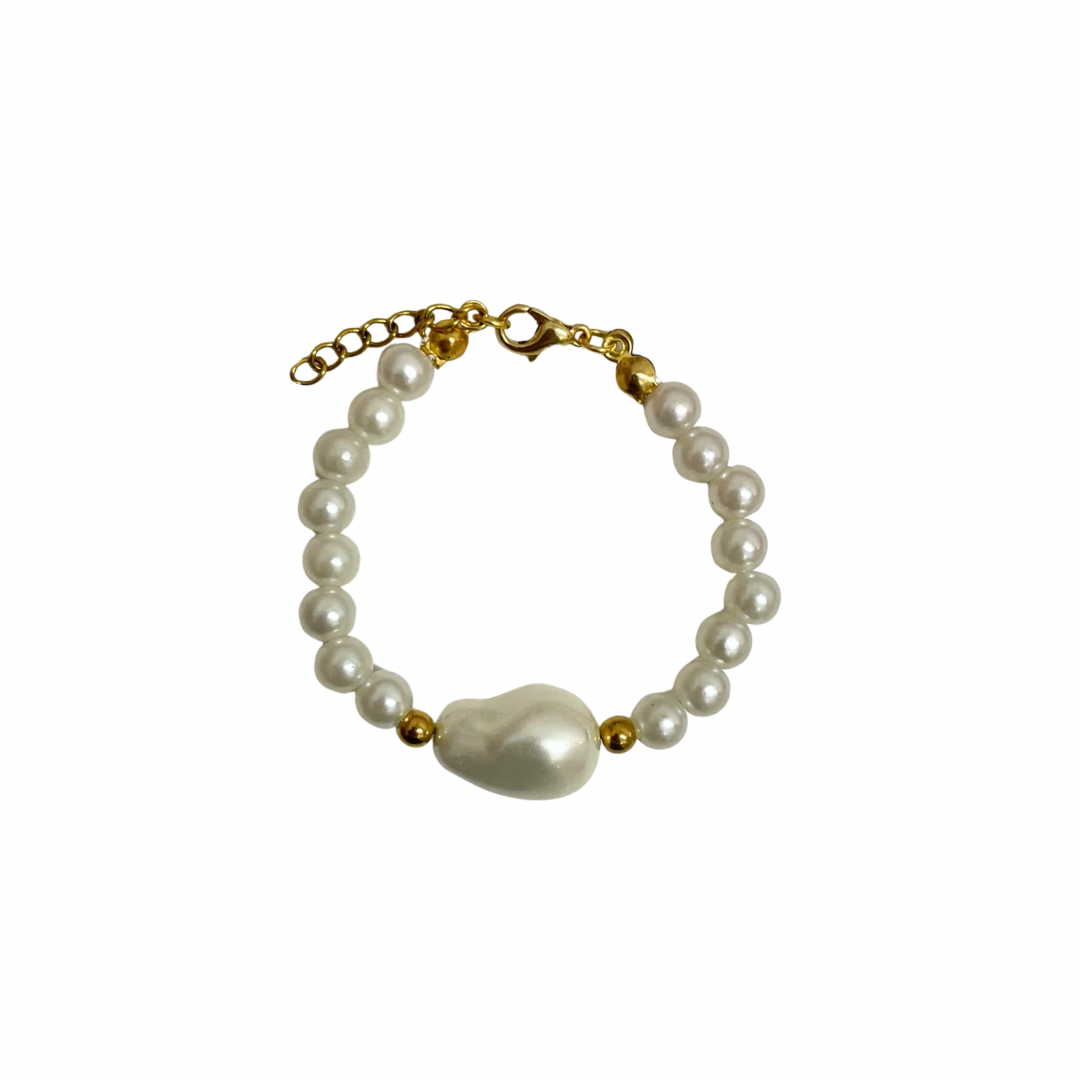 Pulsera - perlas de río