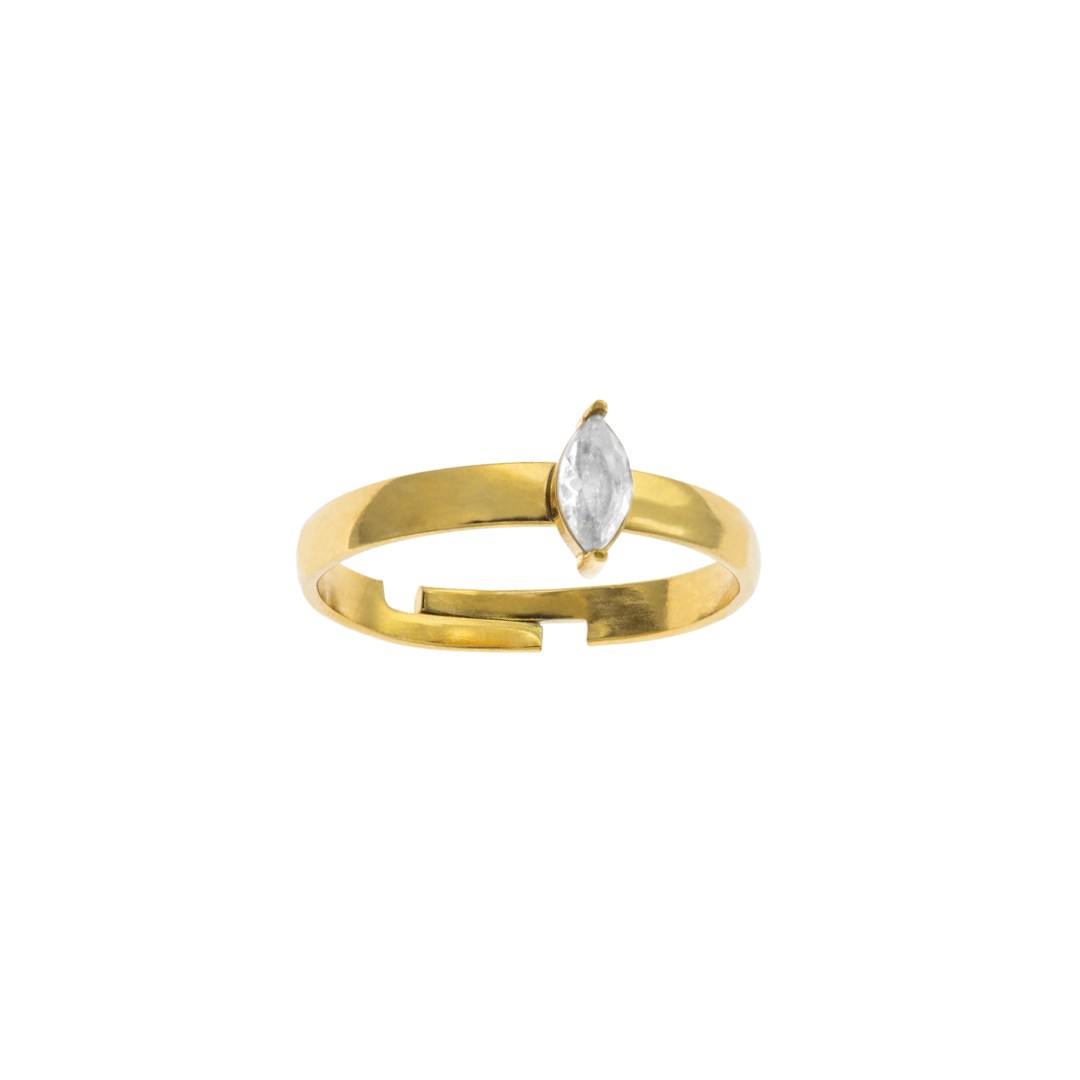 Anillo - Cristel dorado