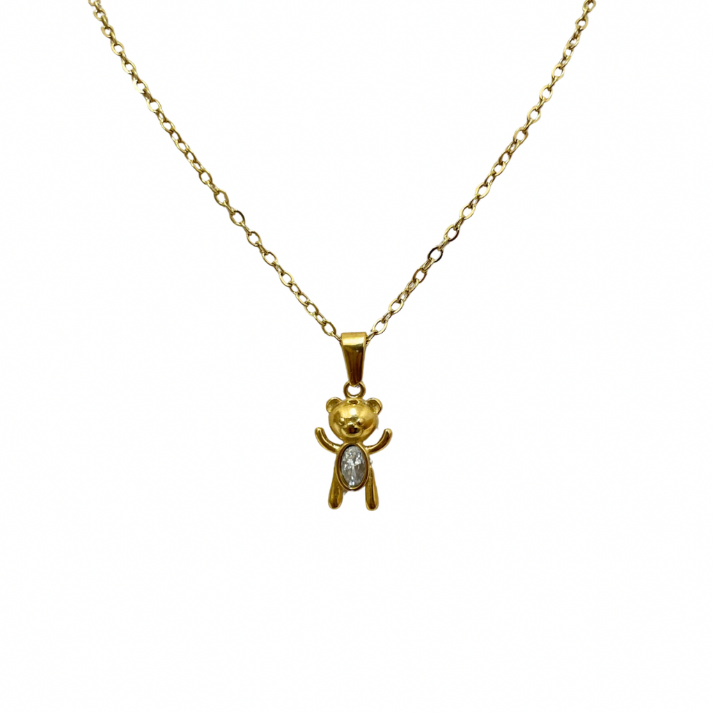 Collar - dije Oso zirconia