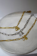 Pulsera - Dije letra y cristal