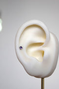 Labret - Zirconia cristal morado mediano