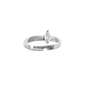Anillo - Cristel plateado