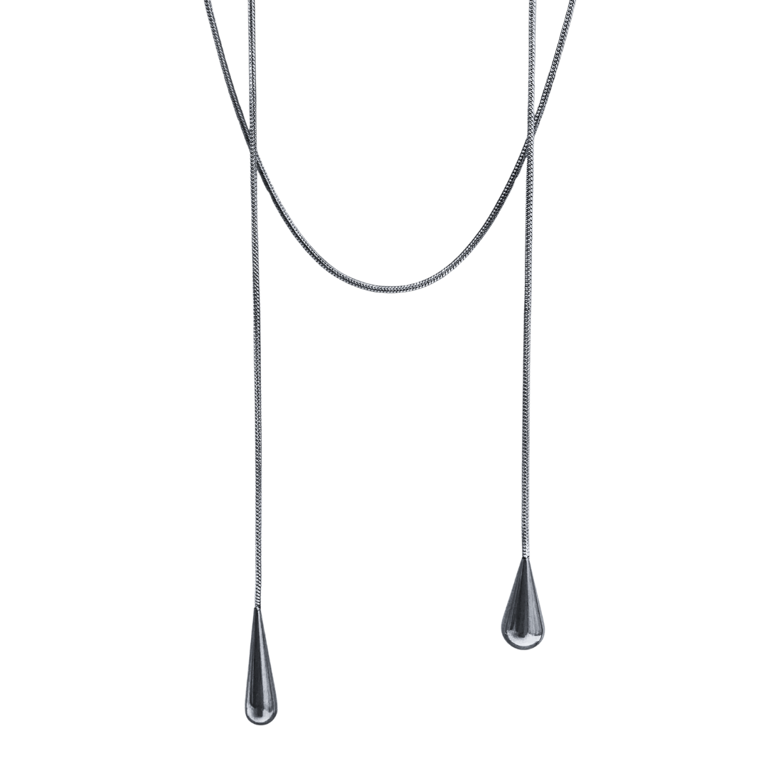 Corbatín - Gota Silver