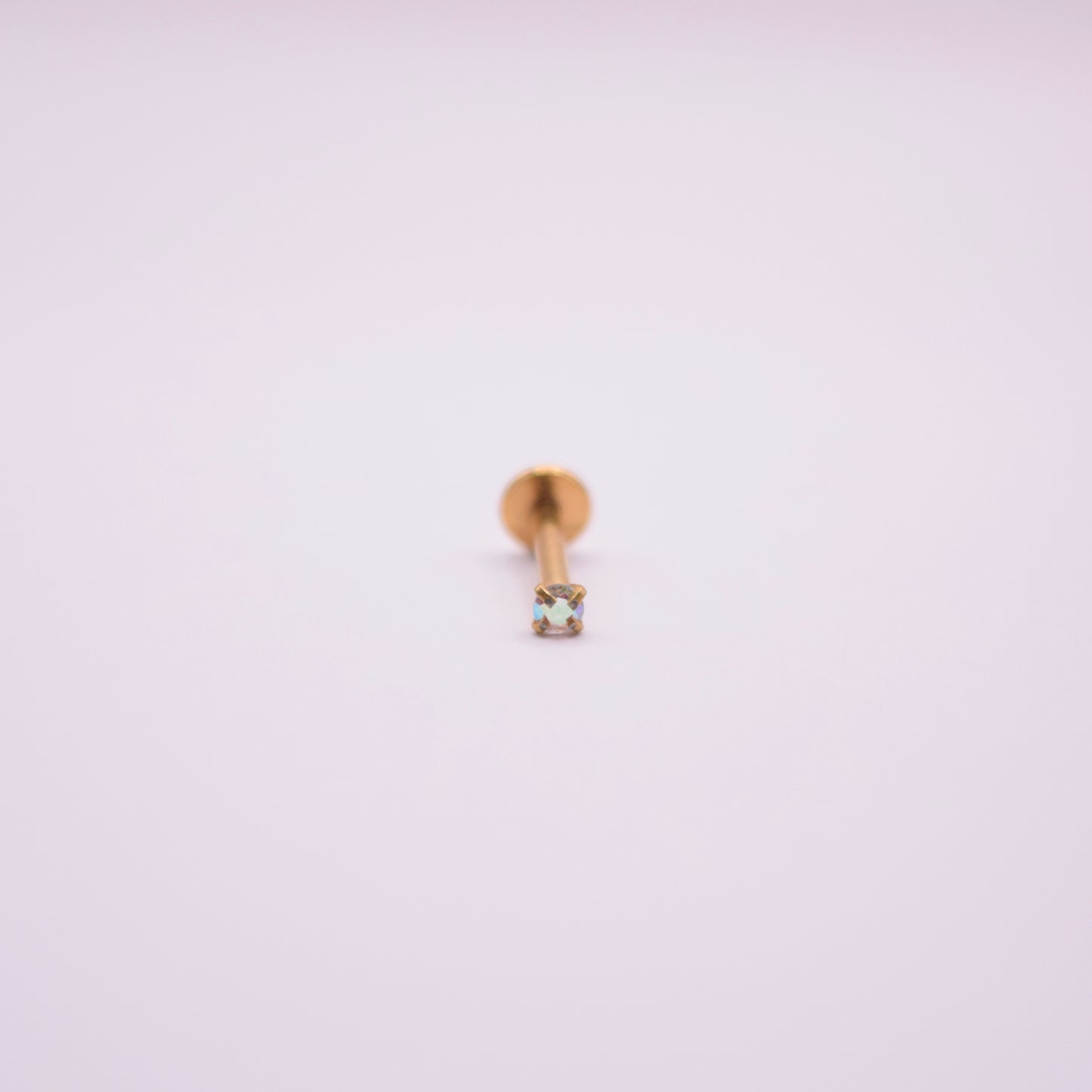 Labret -  Cristal Tornasol Blanco Mini