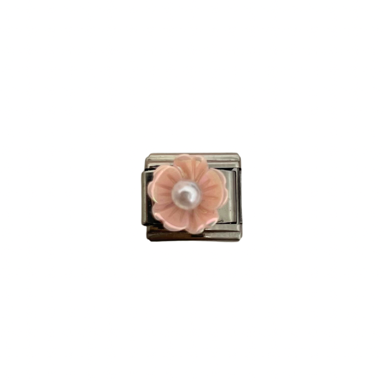 Charm italiano - flor rosa