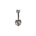 Navel piercing - Corazón doble
