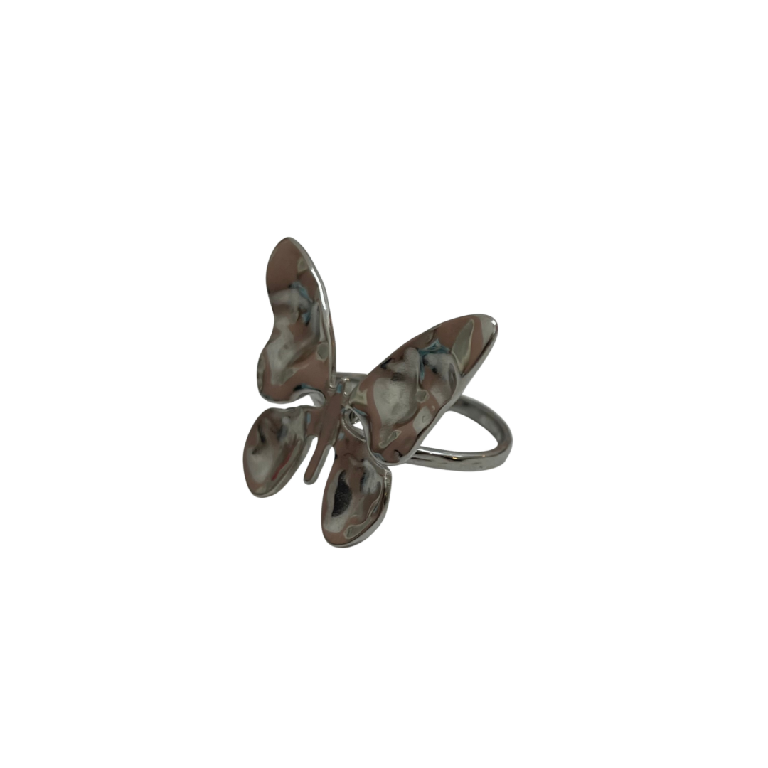 Anillo - mariposa silver