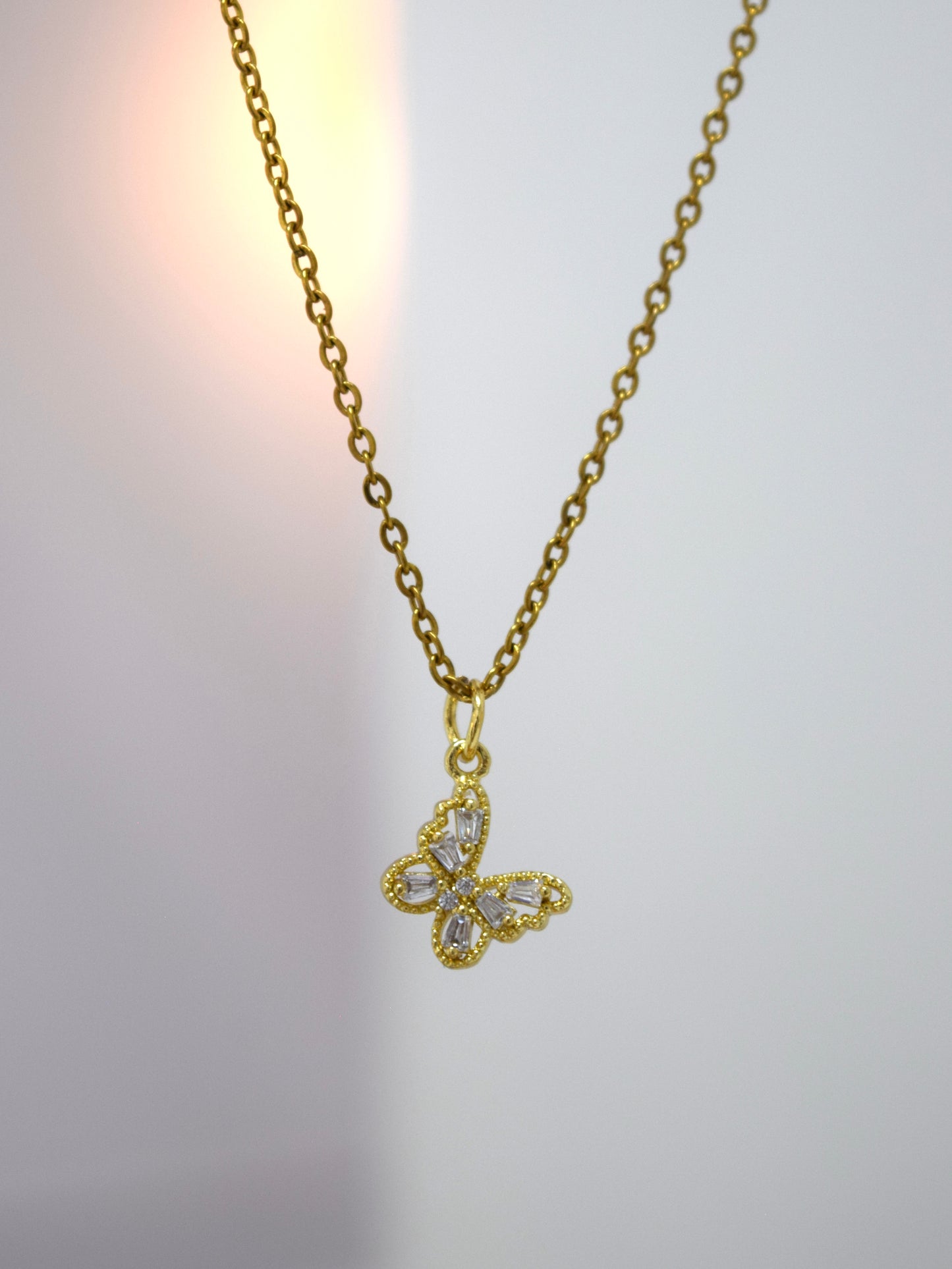 Collar - Mariposa dorada