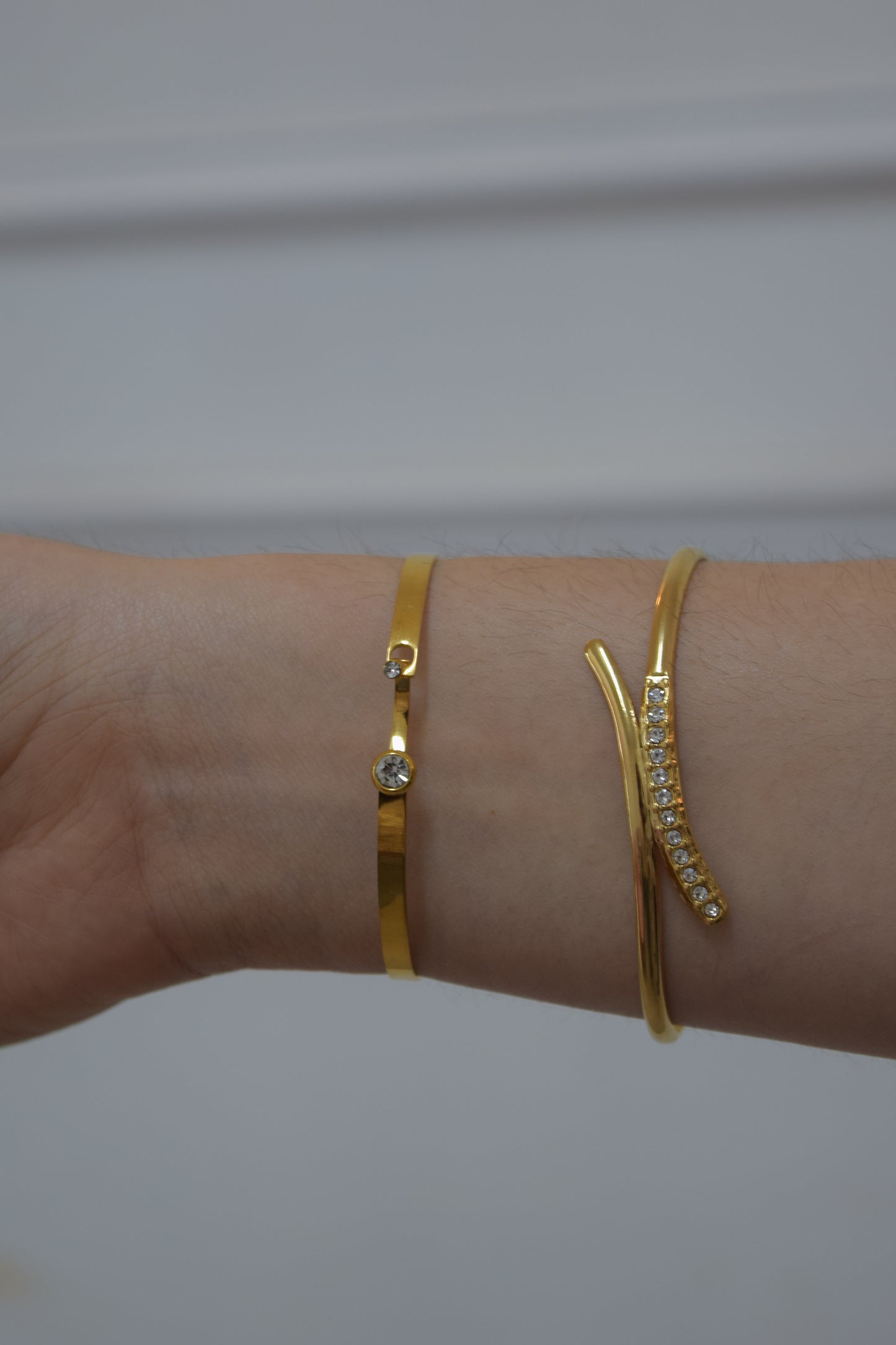 Brazalete - Doble Brillo Dorado