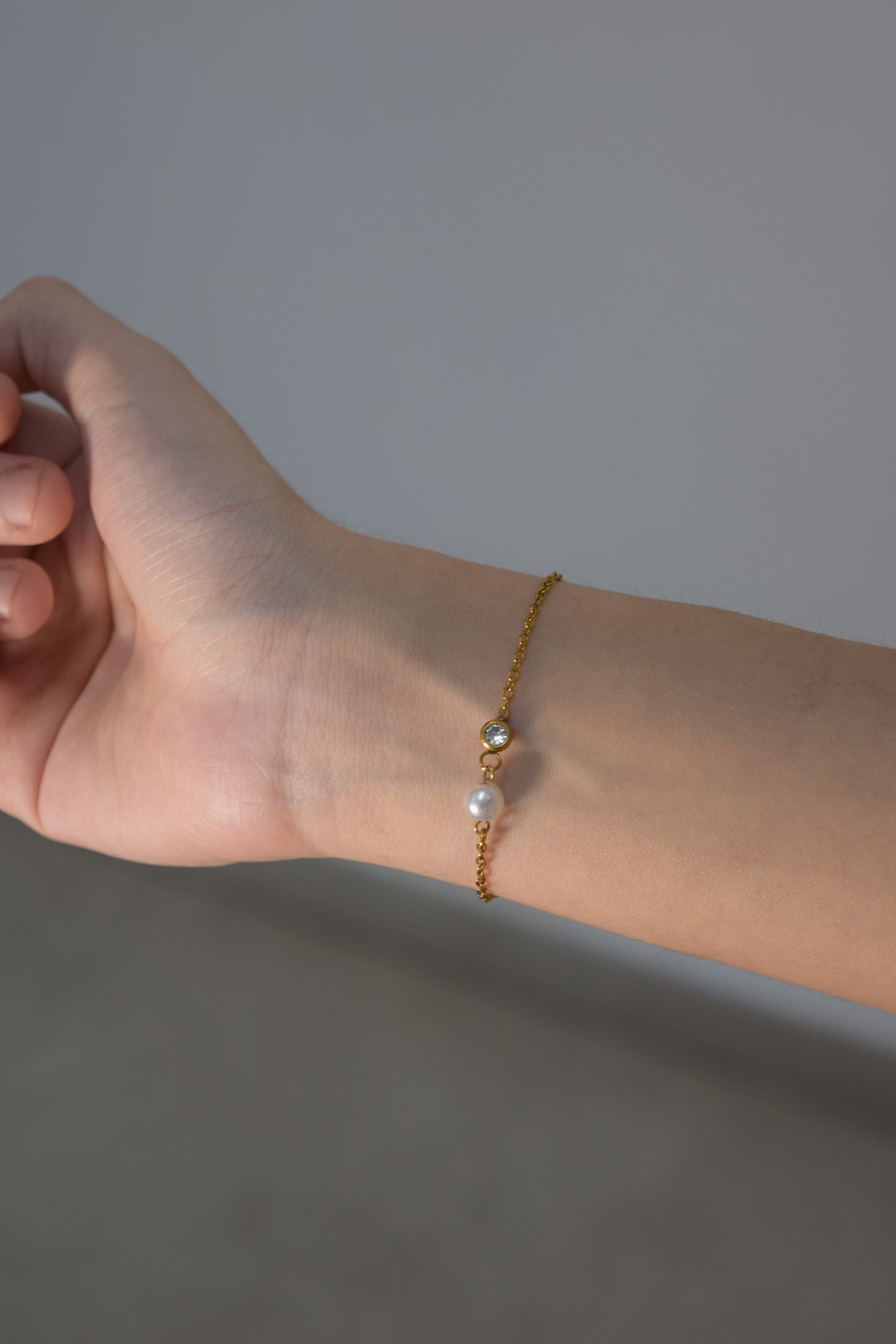 Pulsera - Zirconia y Perla