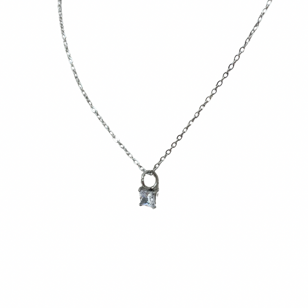 Collar - dije zirconia plateada