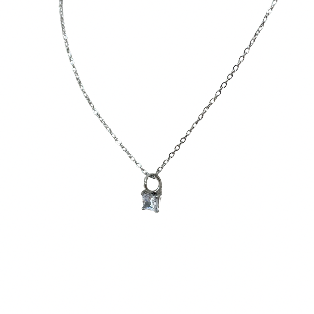 Collar - dije zirconia plateada
