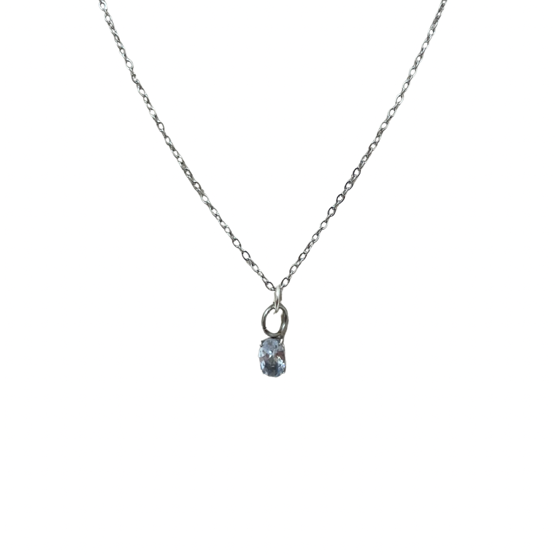Collar - dije zirconia plateada
