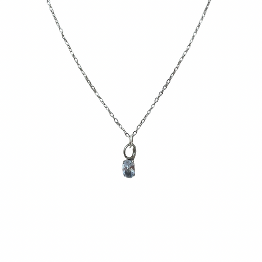 Collar - dije zirconia plateada