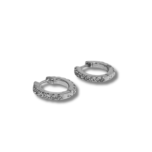 Hoops - Zirconia diario silver