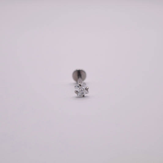 Labret - Rombo Plateado Mediano