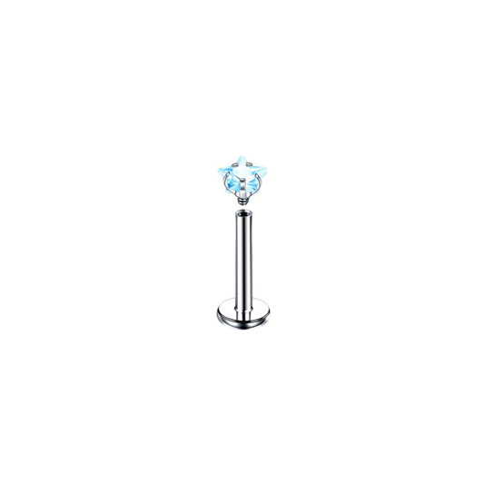 Piercing Labret - Estrella Azul