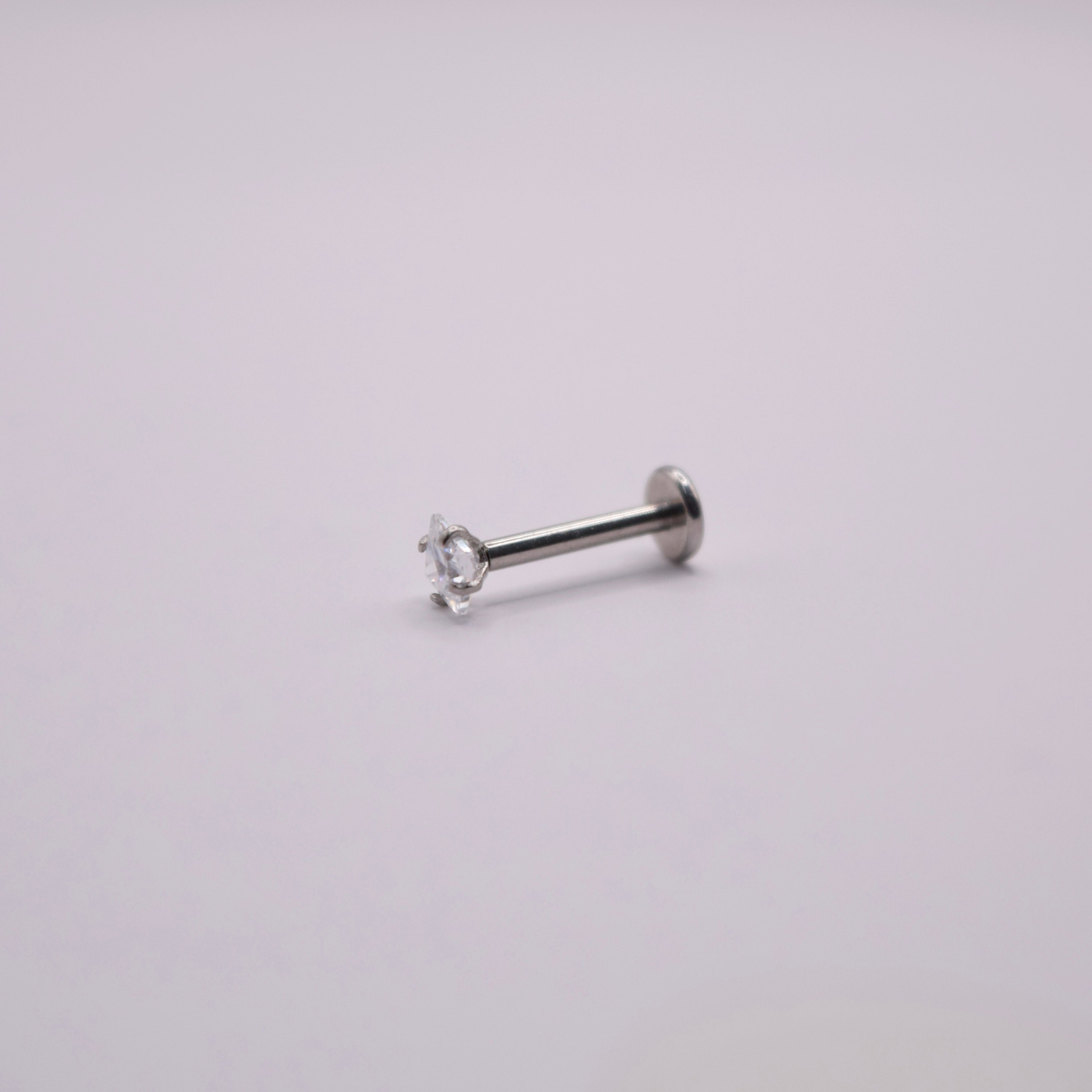 Labret - Rombo Plateado Mediano