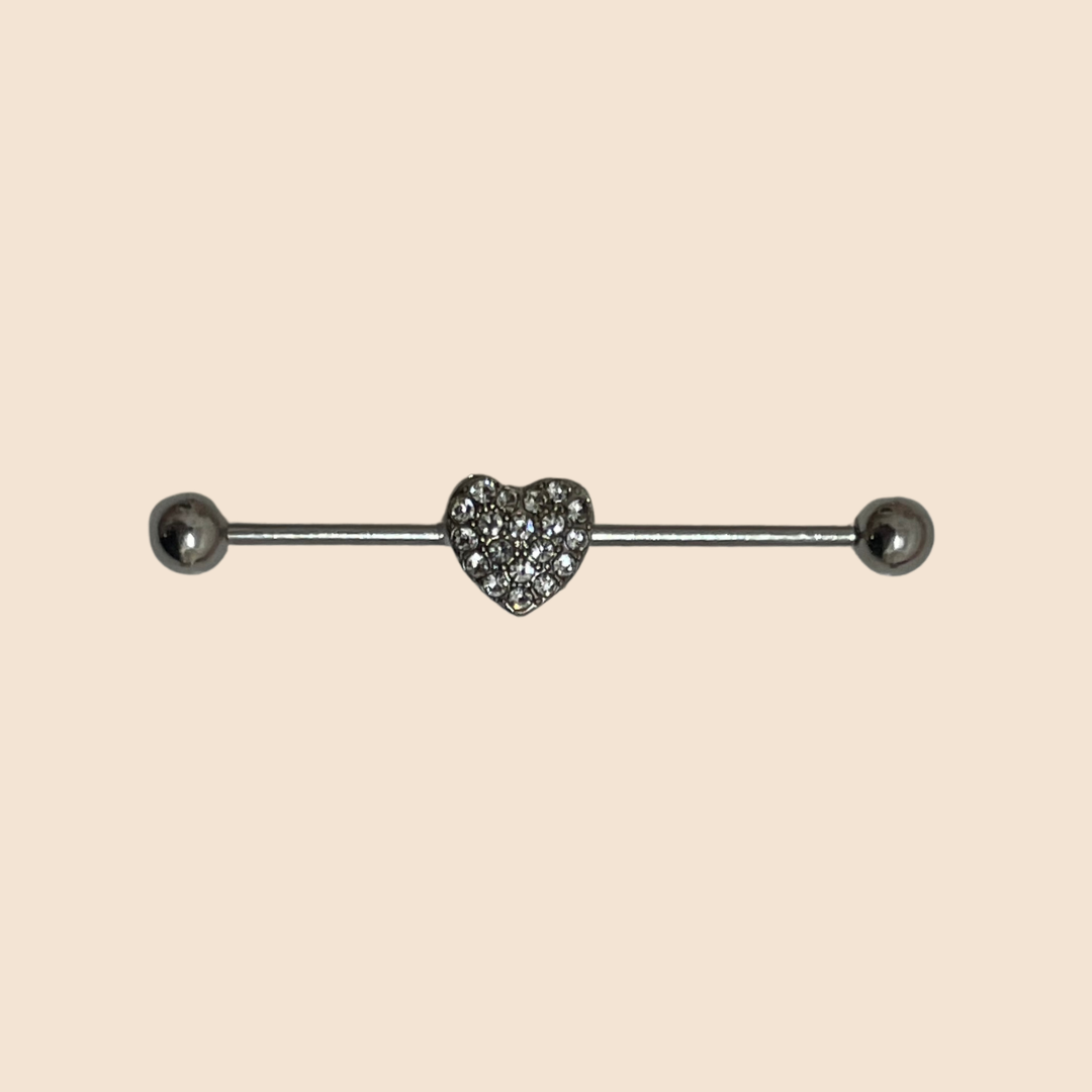 Piercing industrial - Corazón
