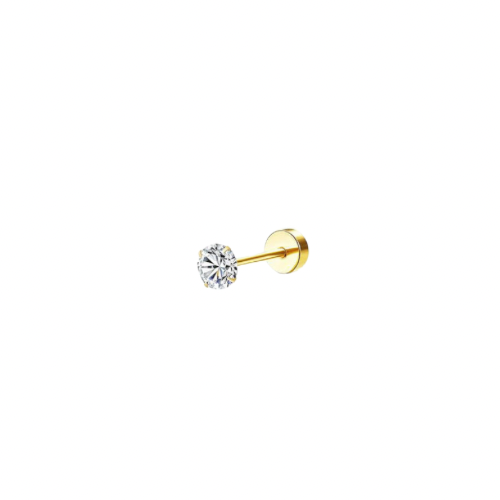 Labret - Zirconia dorada