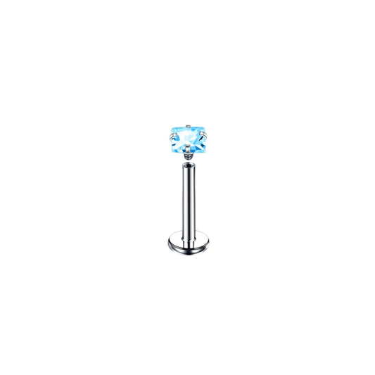 Piercing Labret - Rombo Azul