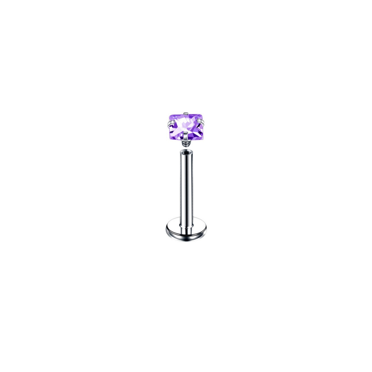 Piercing Labret - Rombo Morado