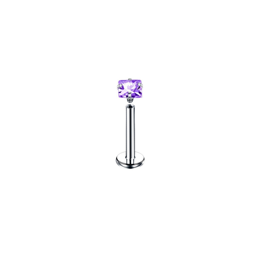 Piercing Labret - Rombo Morado